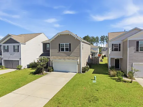 Street view of the two-story home on Eastern Pine Dr